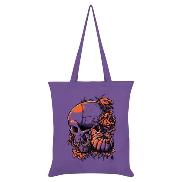 Grindstore Skull indkøbstaske Violet/Orange One Size