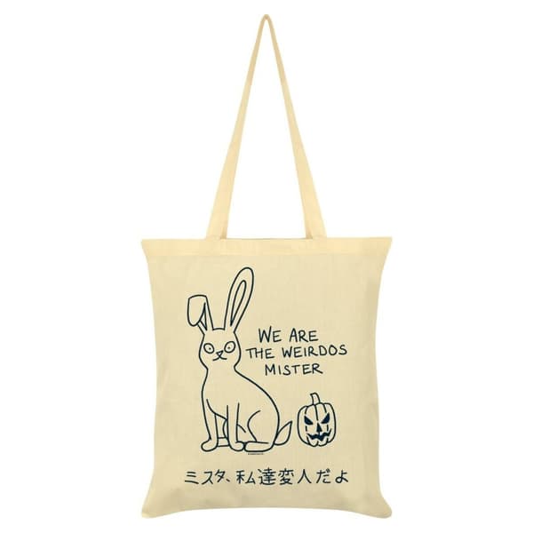 Grindstore We Are The Weirdos Mister Kawaii Bunny Tote Bag Cream/Black One Size