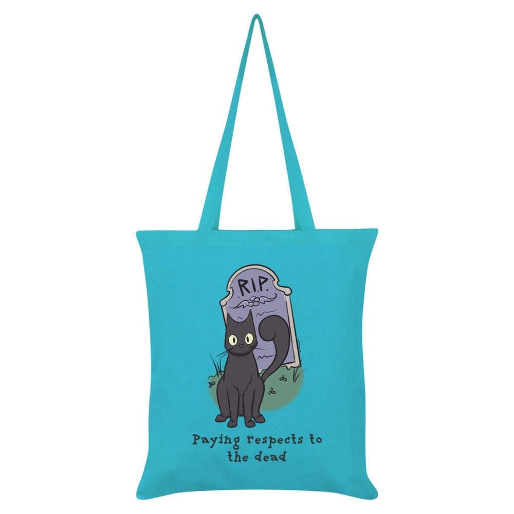 Spooky Cat Betala respekt till de döda Tote Bag