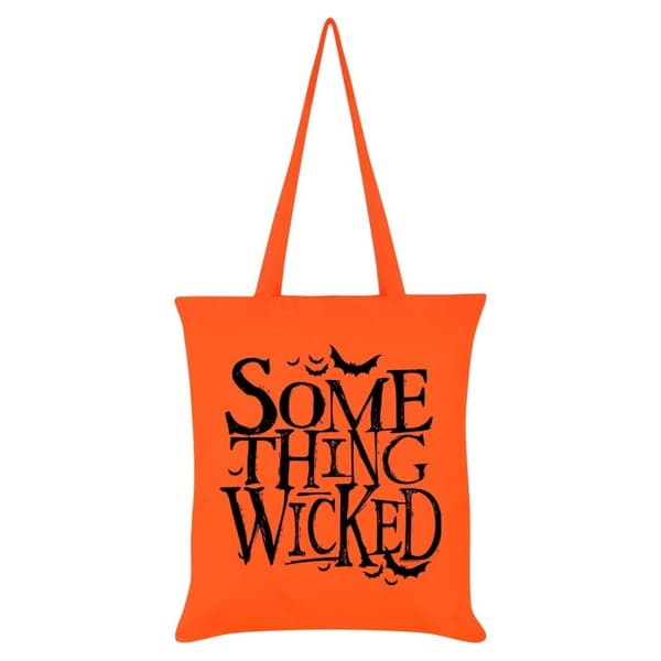 Grindstore Something Wicked Halloween Tote Bag Orange/Black One Size