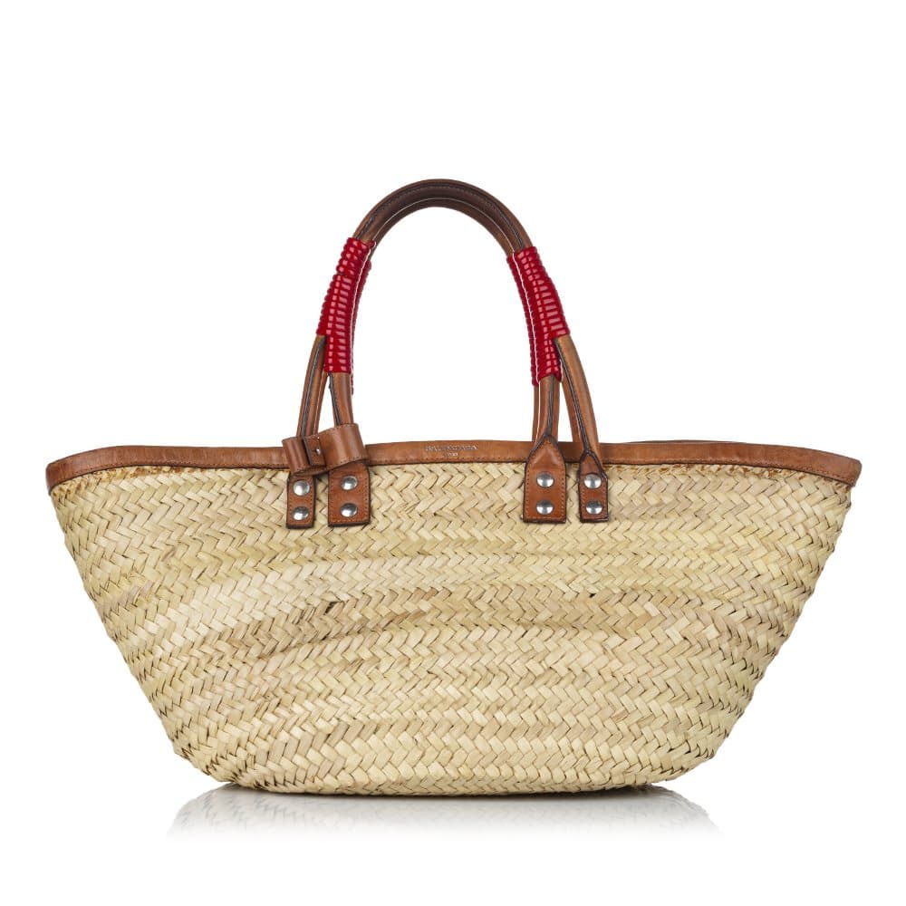 Pre-owned Balenciaga Bistrot Panier Tote Bag Brown