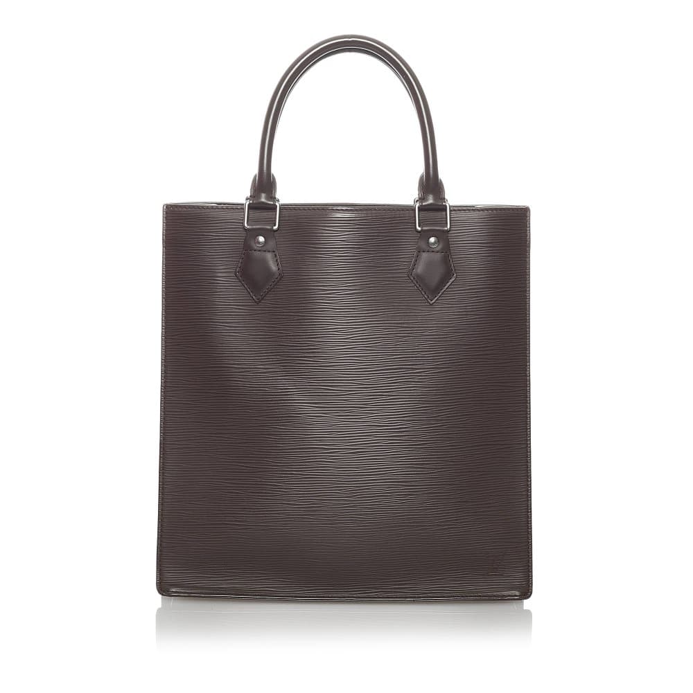 Pre-owned Louis Vuitton Epi Sac Plat PM Brown