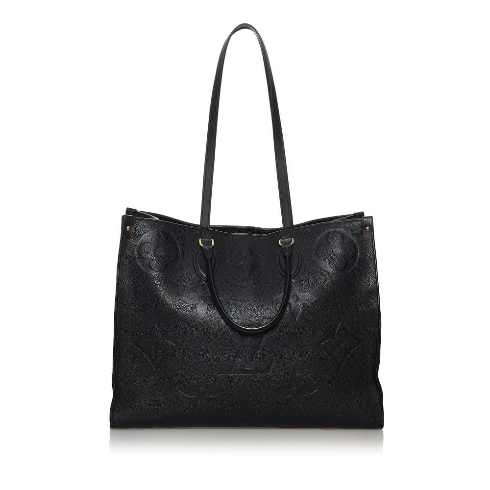 Pre-owned Louis Vuitton Monogram Empreinte Onthego GM Black