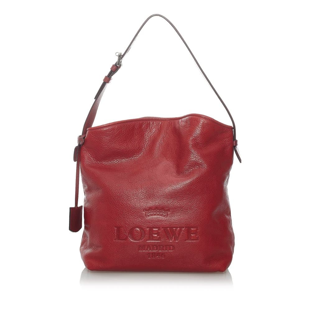 Pre-owned Loewe Heritage Tote Bag Red
