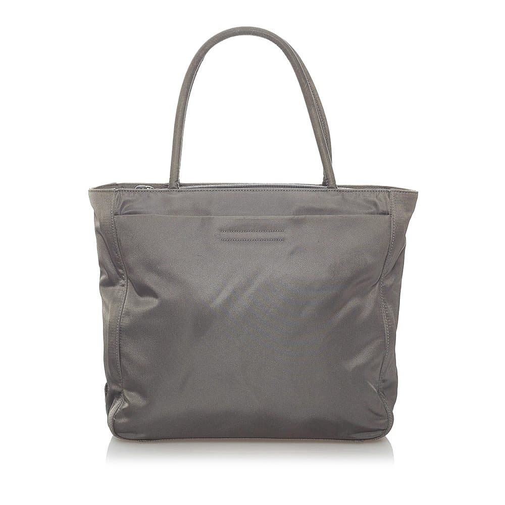 Pre-owned Prada Tessuto Tote Bag Gray