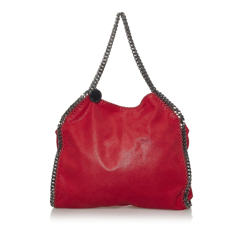 Pre-owned Stella McCartney Falabella Fold-Over Tote Bag Red