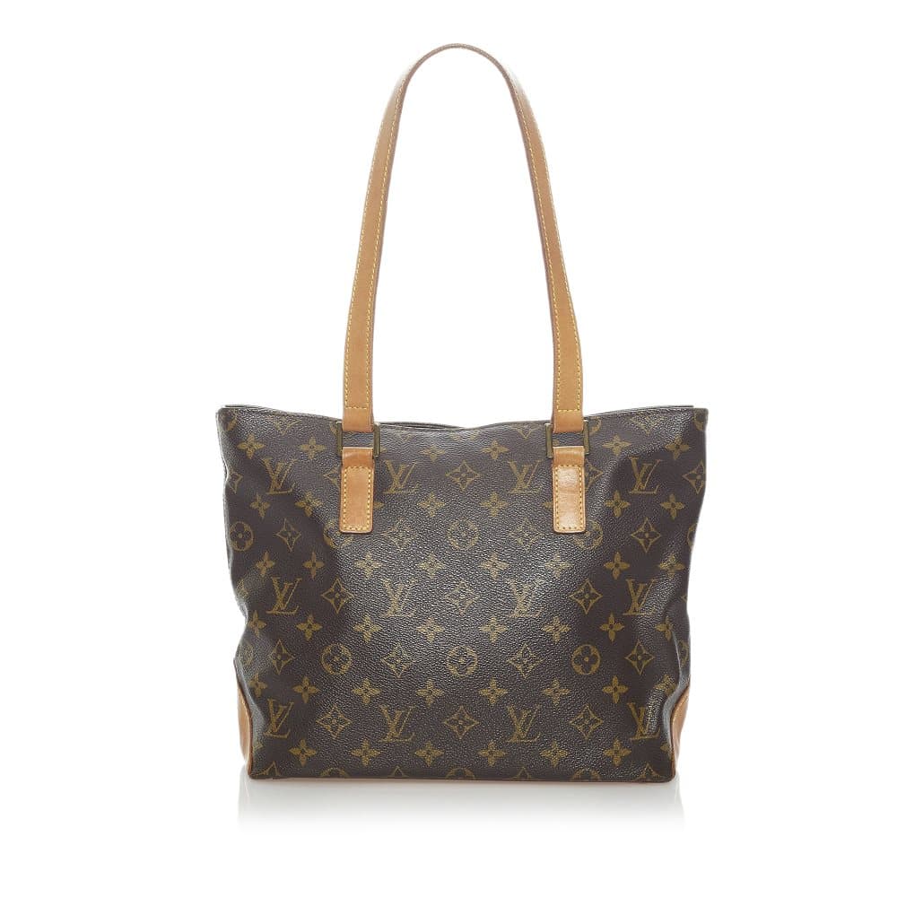 Pre-owned Louis Vuitton Monogram Cabas Piano Brown