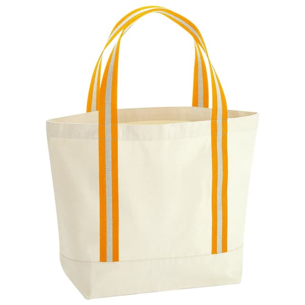 Westford Mill EarthAware Organic Tote Bag Natural/Amber One Size