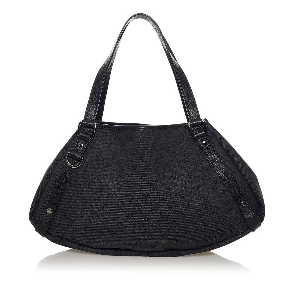 Pre-owned Gucci GG Canvas Pelham Tote Bag Black