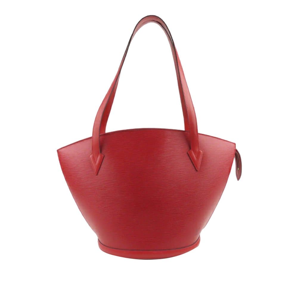 Pre-owned Louis Vuitton Epi Saint Jacques Long Strap GM Red