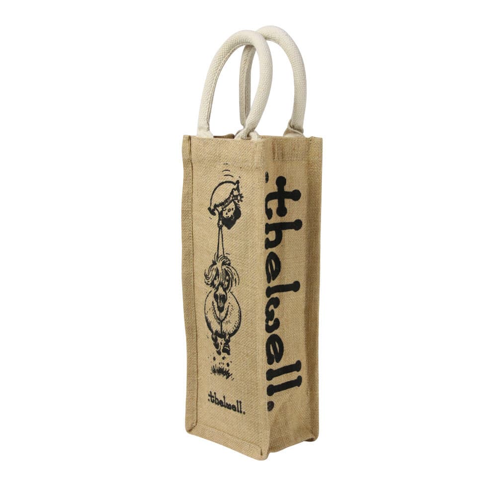 Hy Thelwell Collection Hessian Bottle Bag
