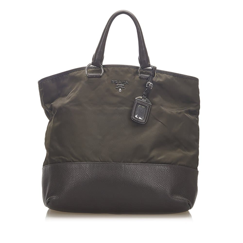 Pre-owned Prada Tessuto Tote Bag Brown