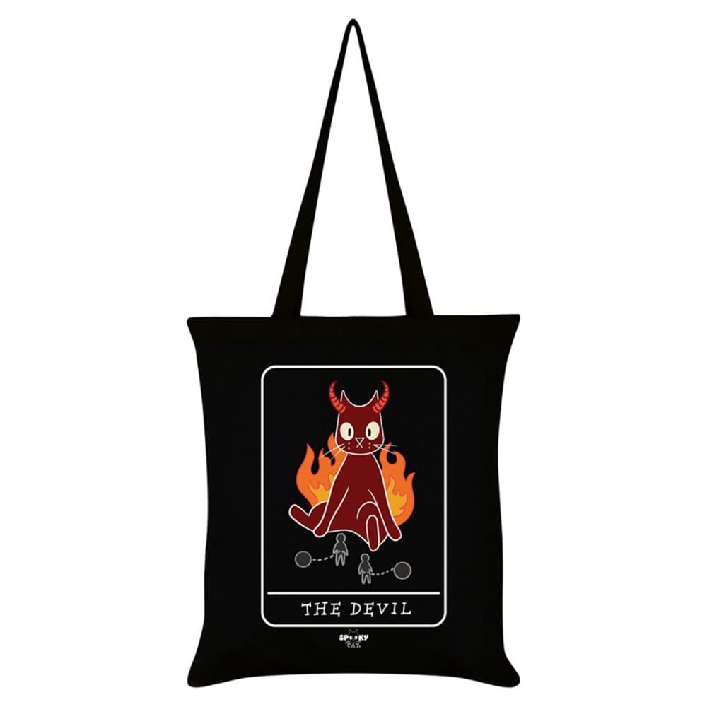 Spooky Cat Den djävulen Tarot Tote Bag