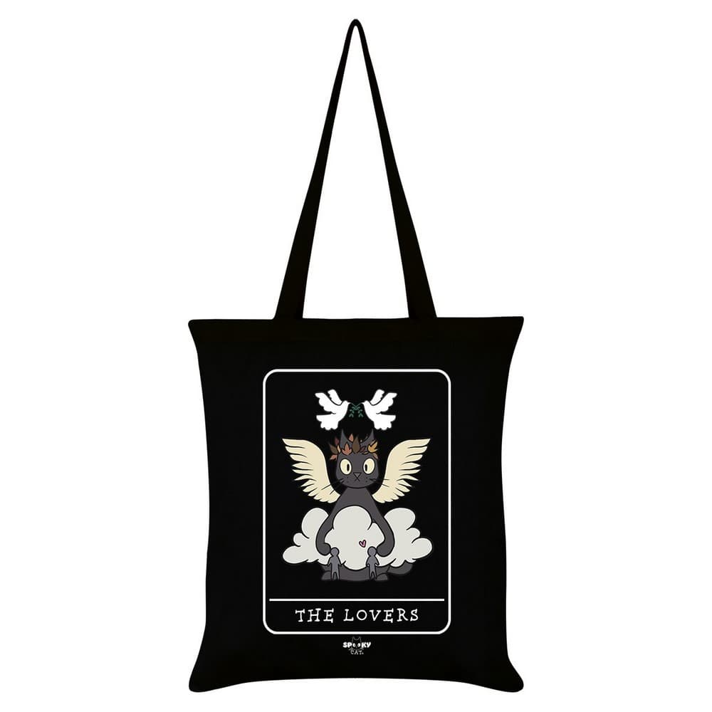 Spooky Cat De älskande Tarot Tote Bag