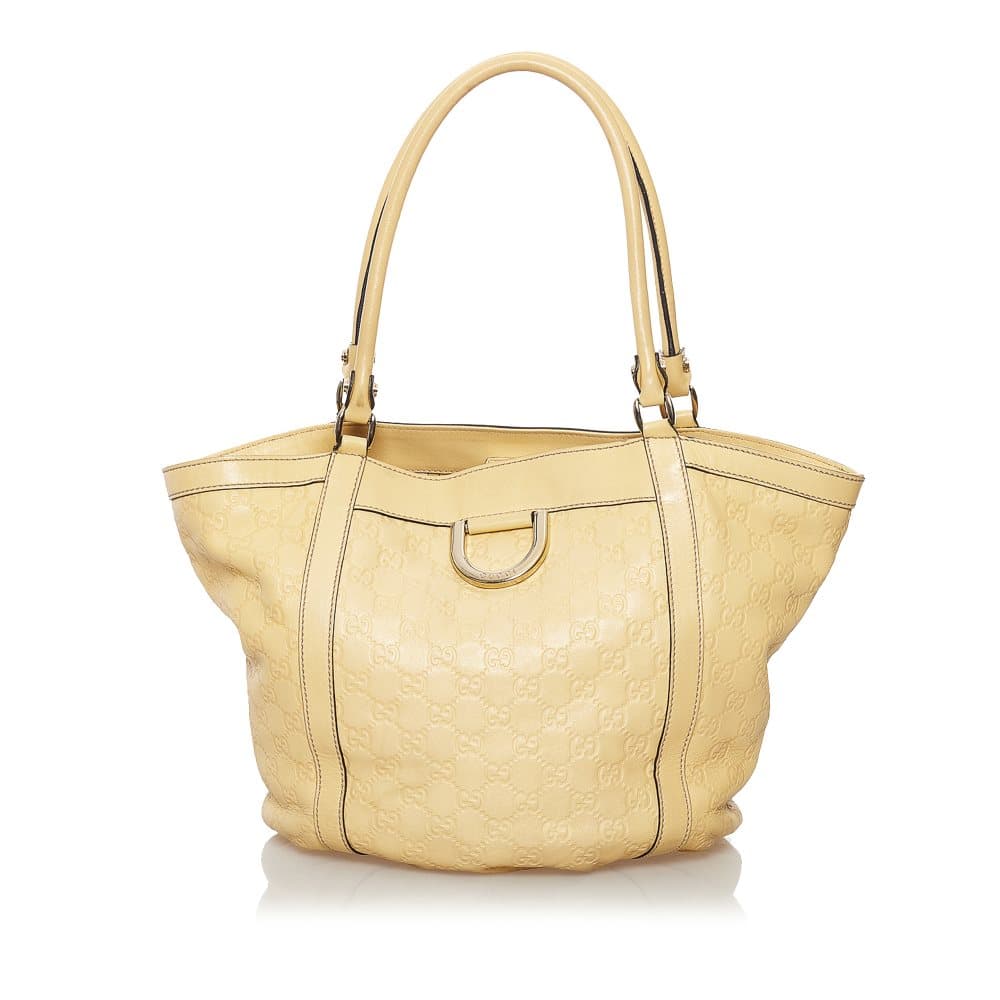 Pre-owned Gucci Guccissima Abbey D-Ring Tote Bag Brown