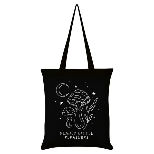 Grindstore Deadly Little Pleasures indkøbstaske Black/White One Size