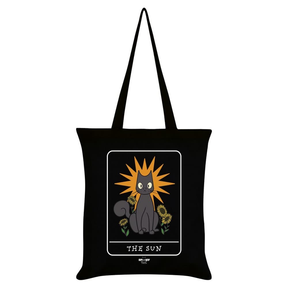 Spooky Cat Sun Tarot Tote Bag
