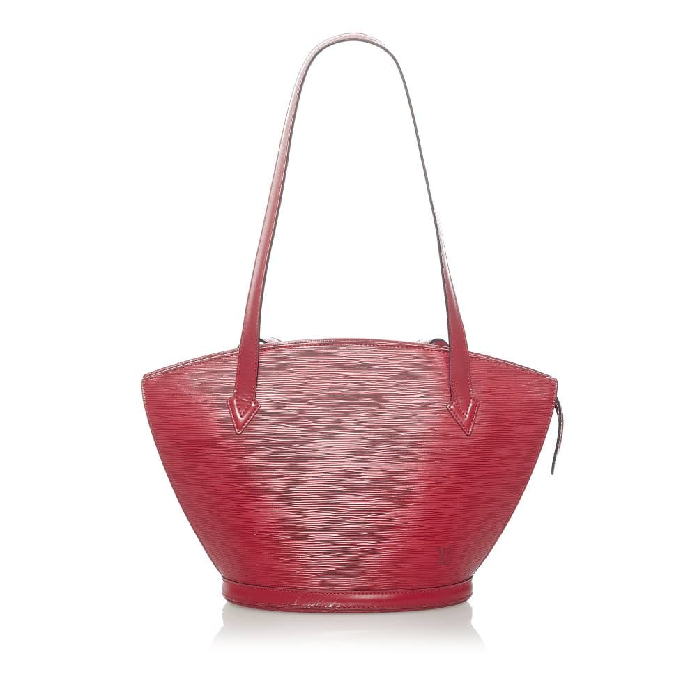 Pre-owned Louis Vuitton Epi Saint Jacques Long Strap PM Red