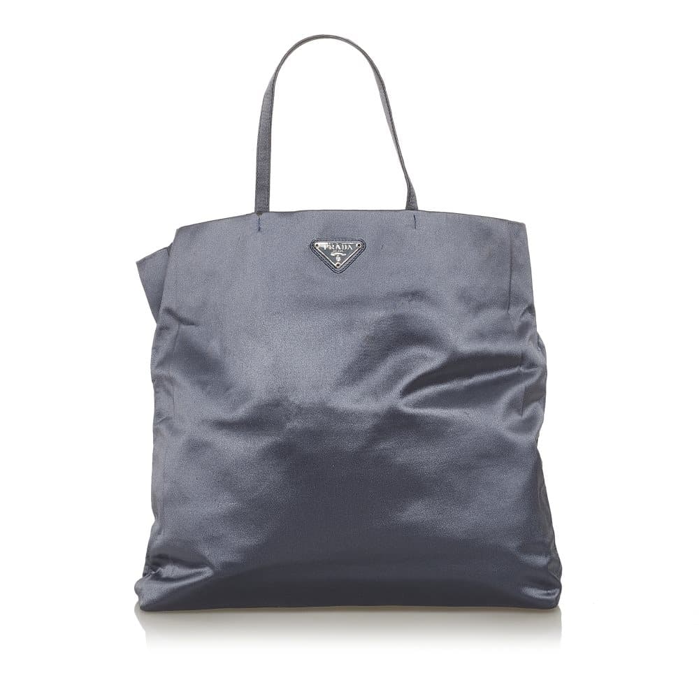 Pre-owned Prada Tessuto Tote Bag Blue