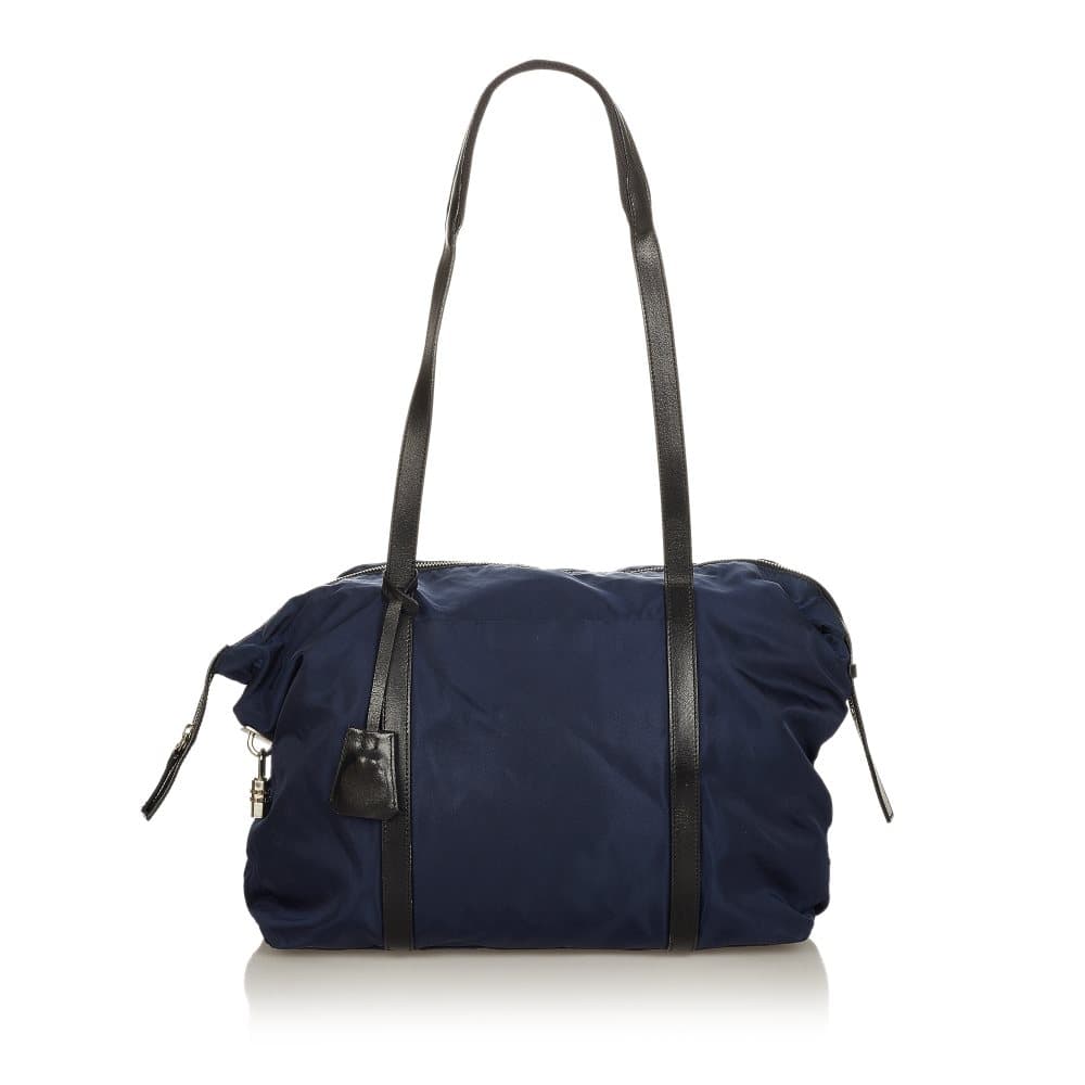 Pre-owned Prada Tessuto Tote Bag Blue