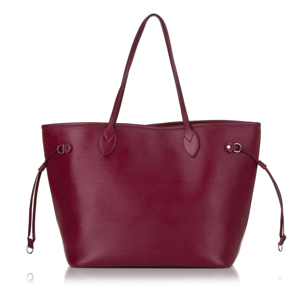 Pre-owned Louis Vuitton Epi Neverfull MM Red