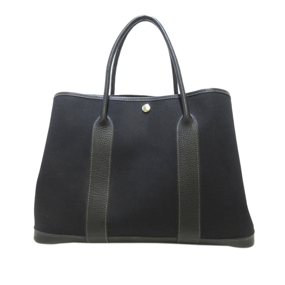 Pre-owned Hermes Garden Party Black