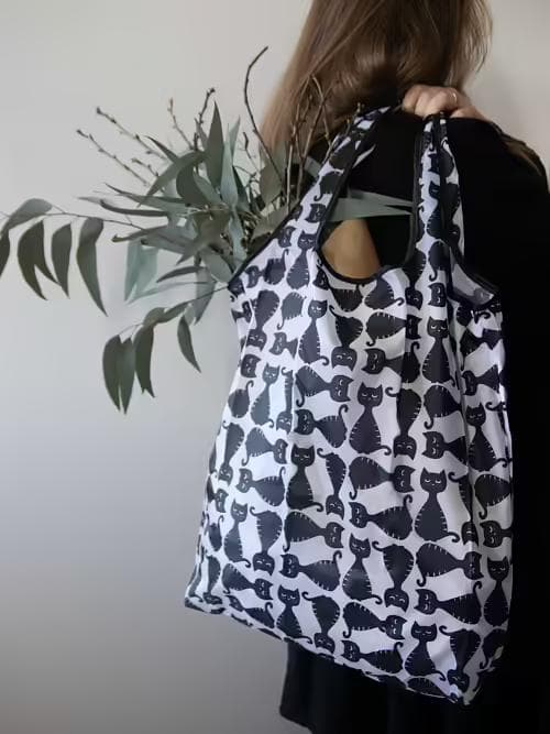Shopping bag / väska Svart Katt