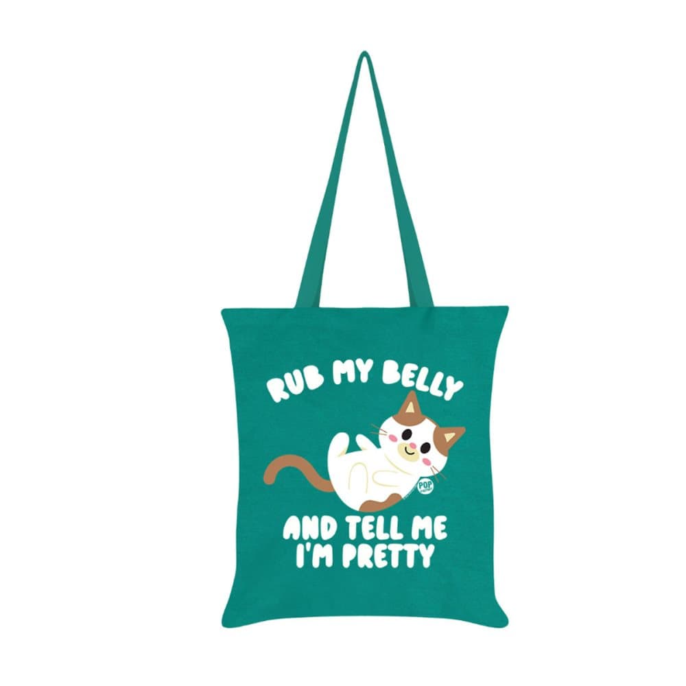 Pop Factory Gnugga min mage och säg att jag är söt Tote Bag