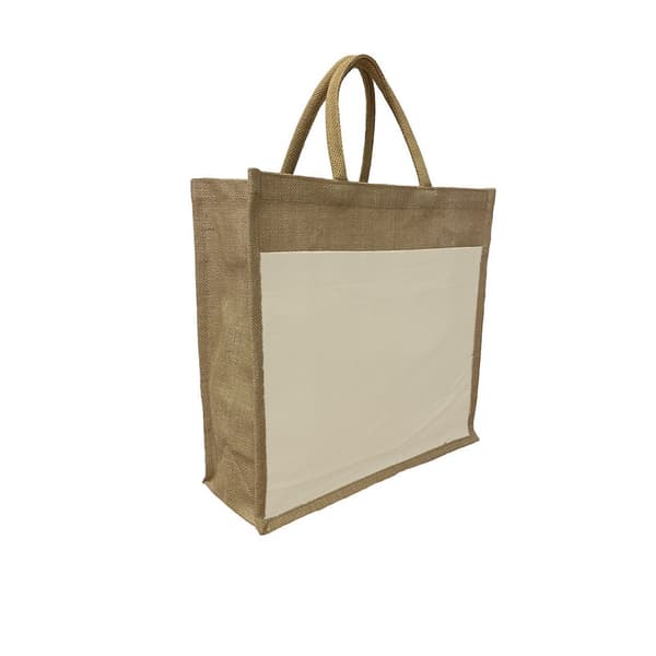 United Bag Store Juco indkøbstaske Brown/Cream One Size