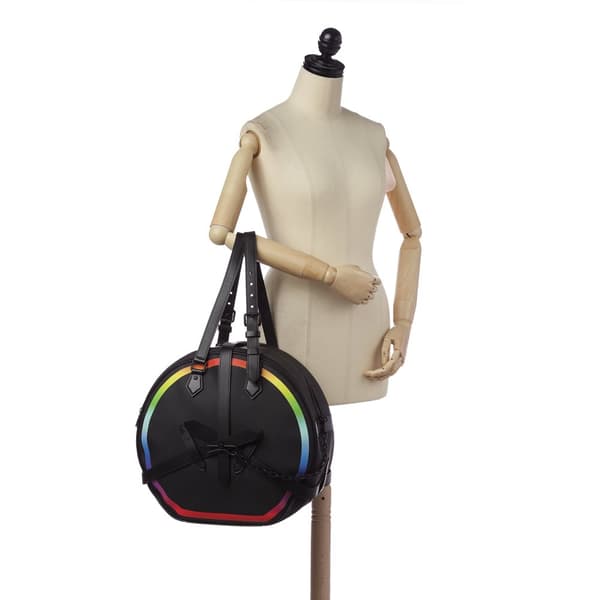 Pre-owned Louis Vuitton Taiga Rainbow Soft Hat Trunk Black