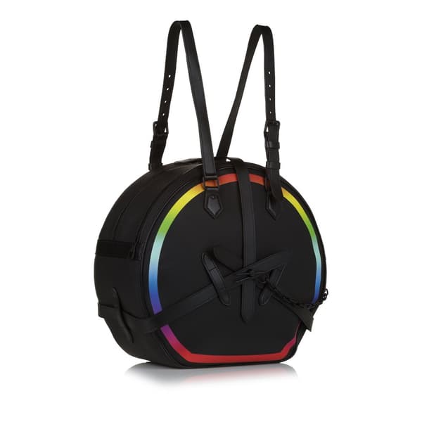 Pre-owned Louis Vuitton Taiga Rainbow Soft Hat Trunk Black