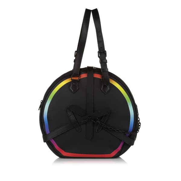 Pre-owned Louis Vuitton Taiga Rainbow Soft Hat Trunk Black