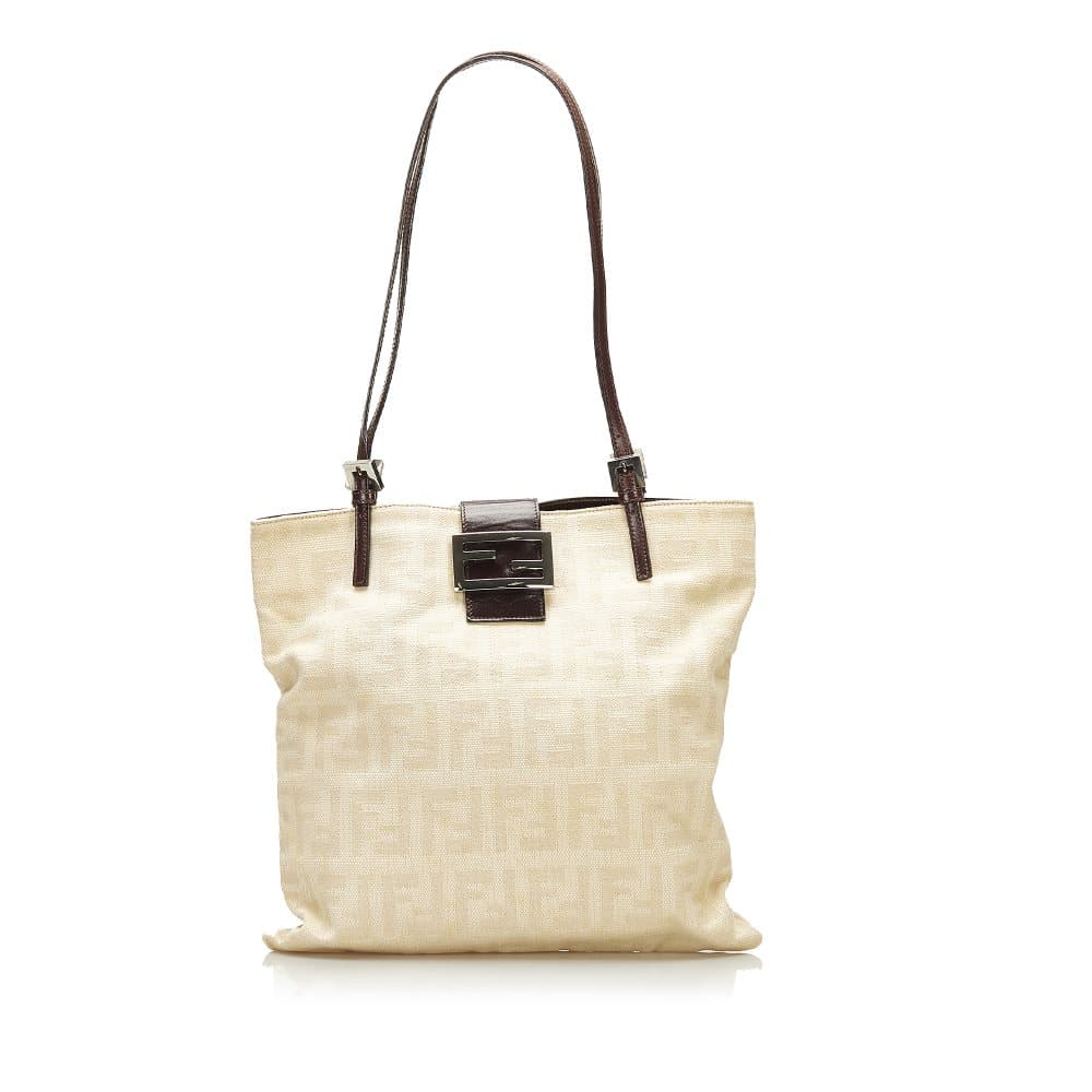 Pre-owned Fendi Zucca Canvas Tote Bag Brown