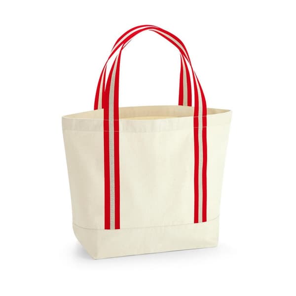 Westford Mill EarthAware Organic Shoulder Bag Natural/Classic Red One Size