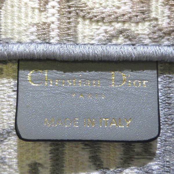 Pre-owned Dior Medium Oblique Book Tote Gray