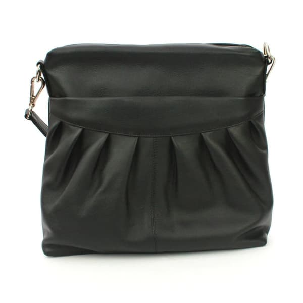 Eastern Counties Leather Dame/Ladies Leona Ruched læder håndtaske