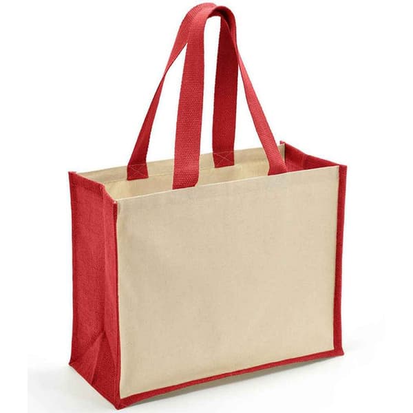 Brand Lab Jute Canvas Shopper