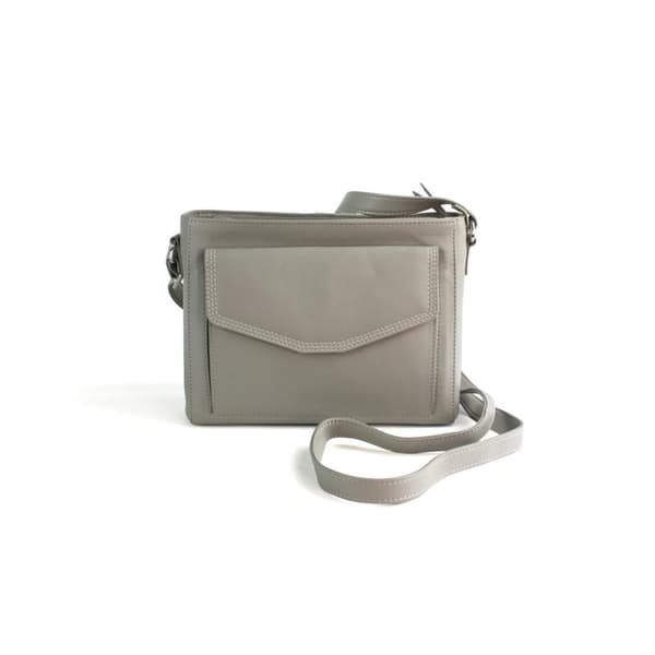 Eastern Counties Leather Höst läder handväska Light Grey One Size