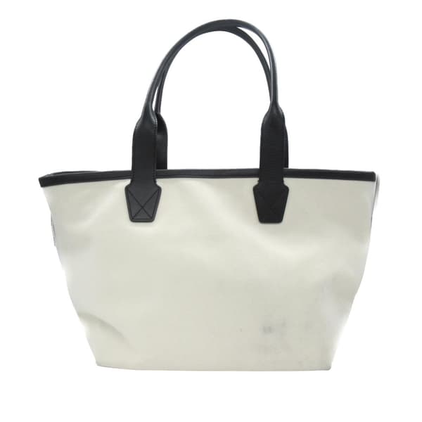 Pre-owned Balenciaga Small Canvas Cities Paris Jumbo Tote White