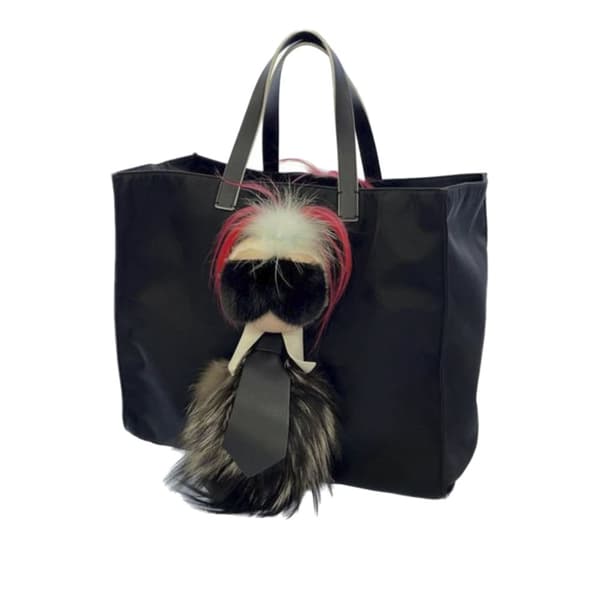 Pre-owned Fendi Karlito Tote Black