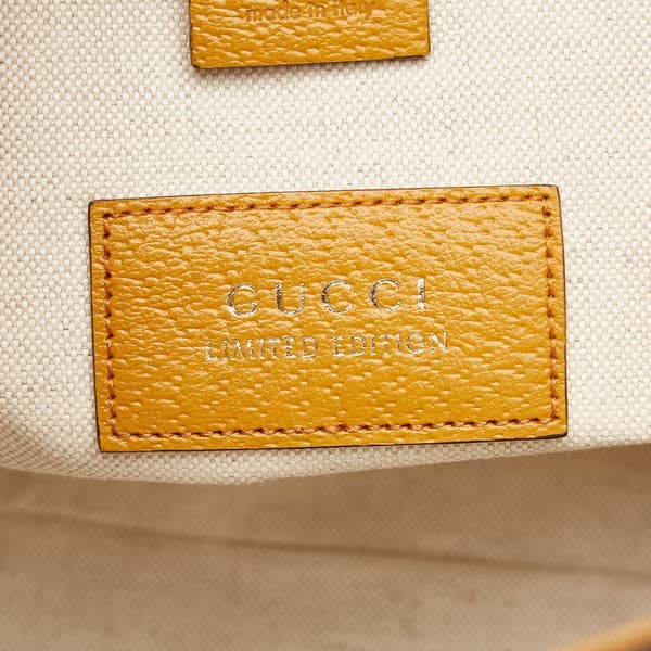 Pre-owned Gucci Exo Kai Teddy Bear GG Supreme Tote Bag Brown