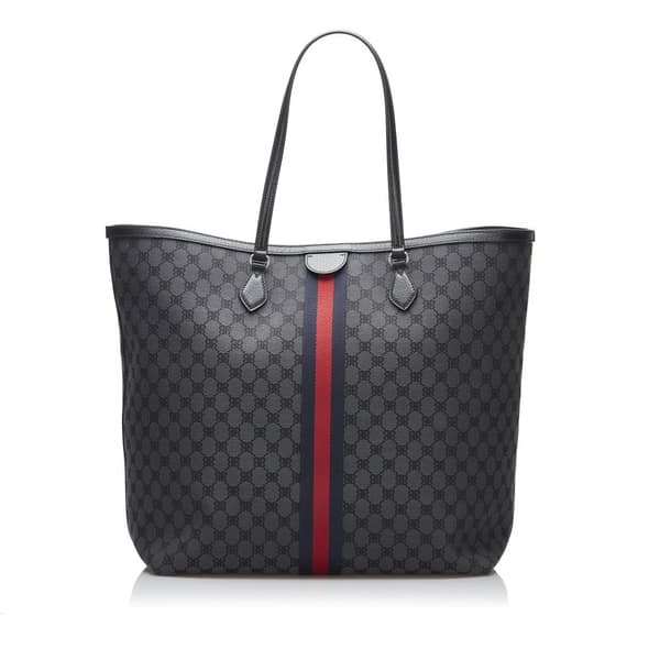 Pre-owned Balenciaga The Hacker Project Graffiti BB Supreme Tote Black