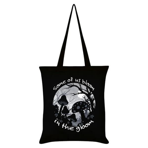Grindstore Some Of Us Bloom In The Gloom Tote Bag Black One Size