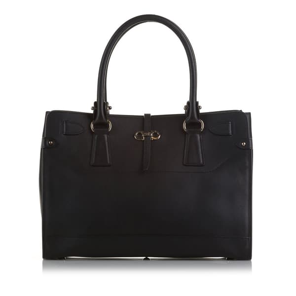 Pre-owned Ferragamo Medium Briana Tote Black