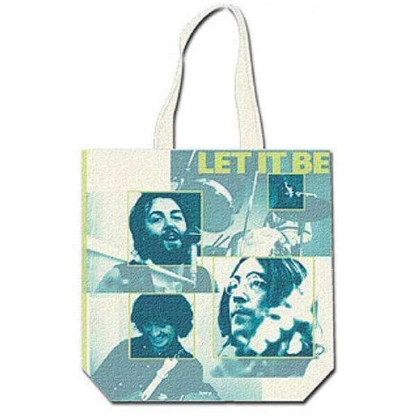 The Beatles Tote Bag Let It Be band logo Official 38cm x 38cm 38cm x 38cm