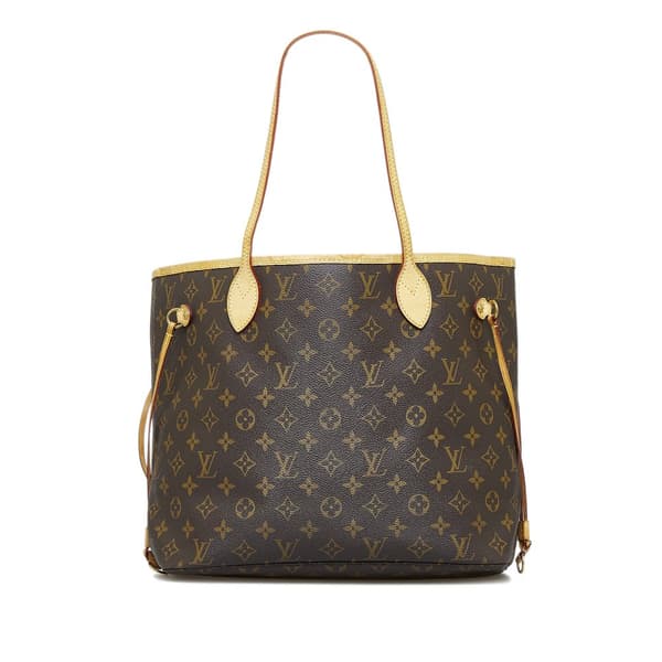 Pre-owned Louis Vuitton Monogram Neverfull MM Brown