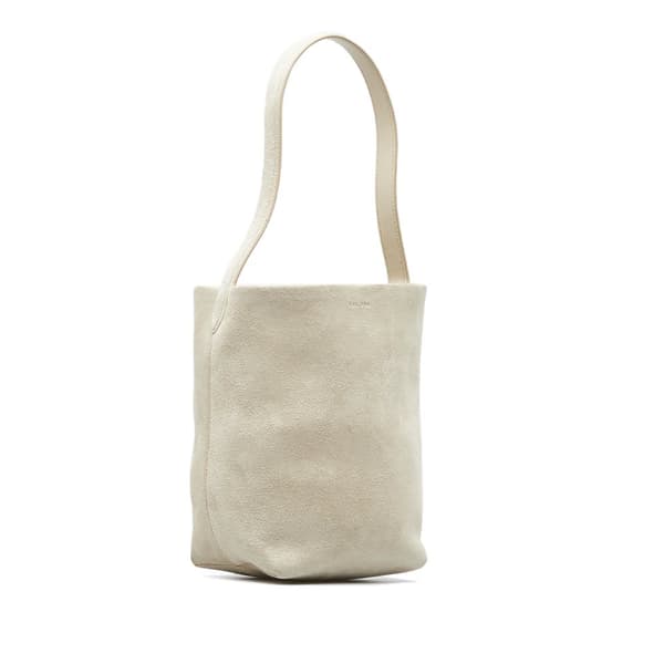 Pre-owned The Row Small N/S Park Suede Tote Brown