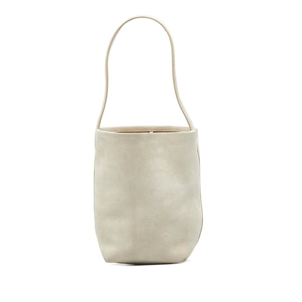 Pre-owned The Row Small N/S Park Suede Tote Brown