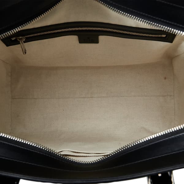 Pre-owned Gucci GG Embossed Tote Black