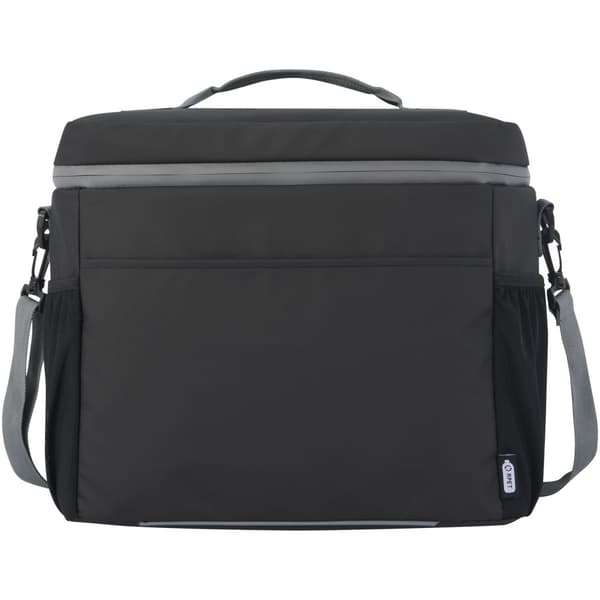 Aqua Water Resistant Recycled 22L Cooler Bag Solid Black One Size